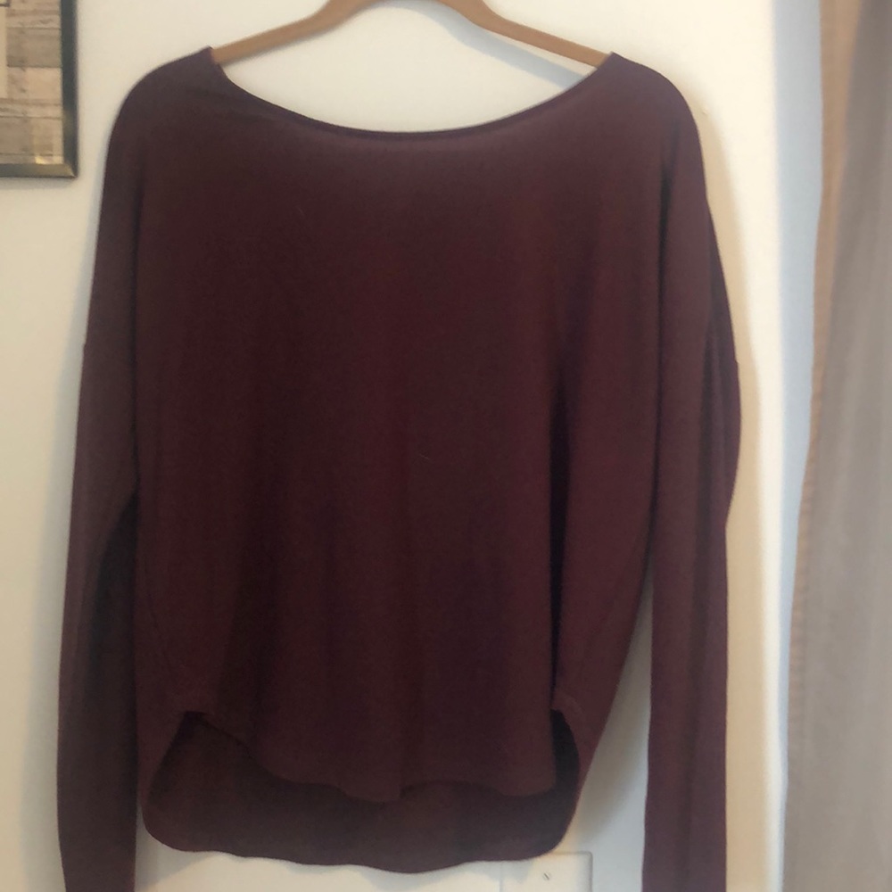 Burgundy old navy shirt